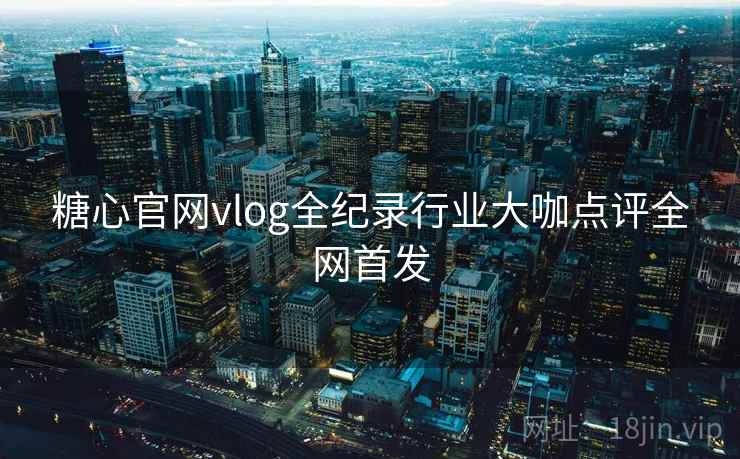 糖心官网vlog全纪录行业大咖点评全网首发  第2张