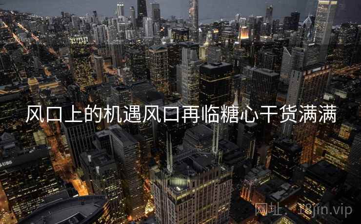 风口上的机遇风口再临糖心干货满满  第2张