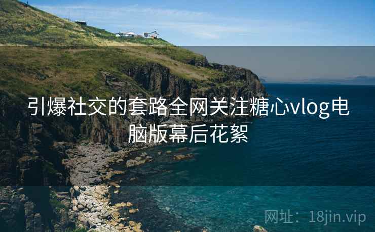 引爆社交的套路全网关注糖心vlog电脑版幕后花絮