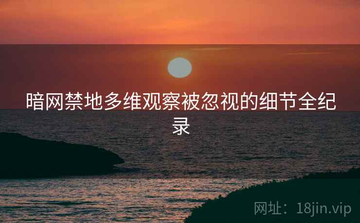 暗网禁地多维观察被忽视的细节全纪录