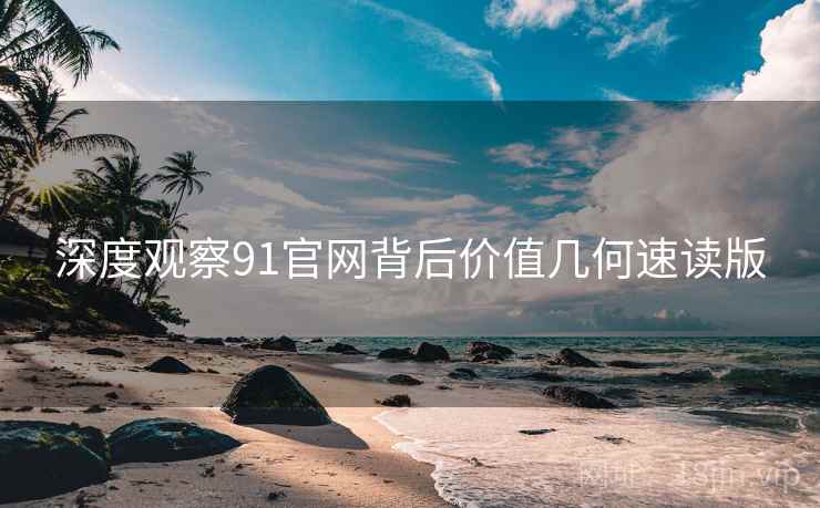 深度观察91官网背后价值几何速读版